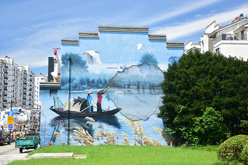 2020年8月2日拍攝的江蘇省張家港市永聯(lián)村。