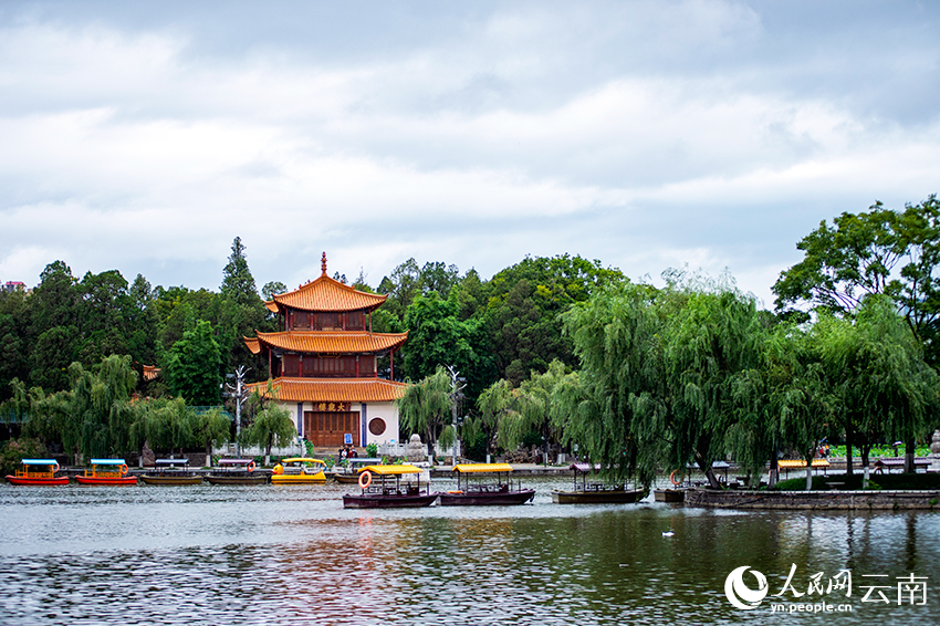 昆明大觀樓。賈翔攝 昆明大觀樓。賈翔攝